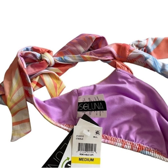 SO LUNA Colorful Swim Bra Size M - Picture 5 of 6